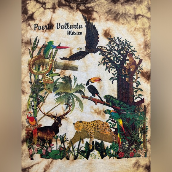 Vintage Tye Dye Viva Mexico Graphic Tee Shirt - Picture 10 of 11